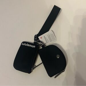 Lululemon Dual Pouch Wristlet Black